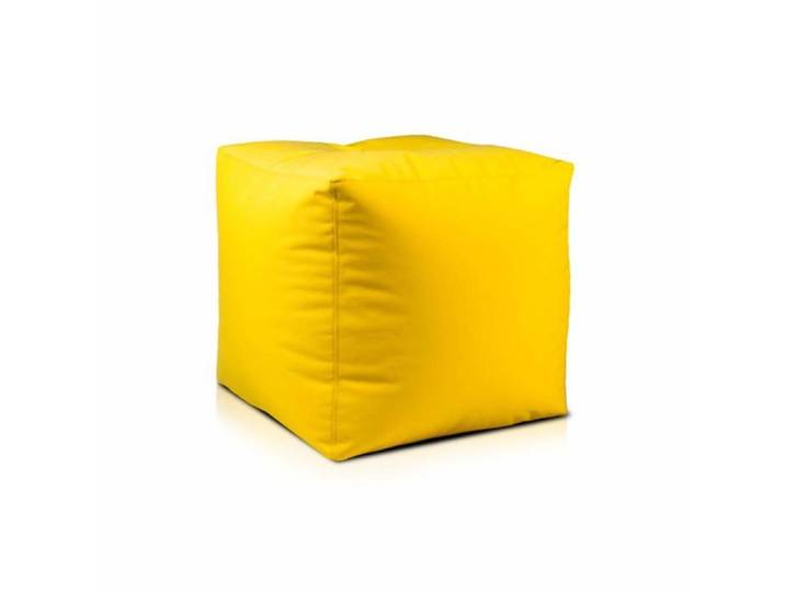 Cube S Pouf Repose-Pieds extérieur en Polyester imperméable avec billes 37x37x37 Cm M1 Ecopuf
