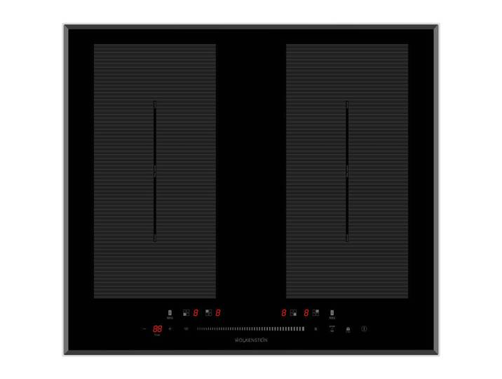 Wolkenstein Kochfeld, Schwarz, Glas, 59x5.7x52 cm, Kindersicherung, Timerfunktion, Restwärmeanzeige je Kochzone, Topferkennung, Warmhaltestufe, Pausenfunktion, Küchen, Küchenelektrogeräte, Backöfen & Herde
