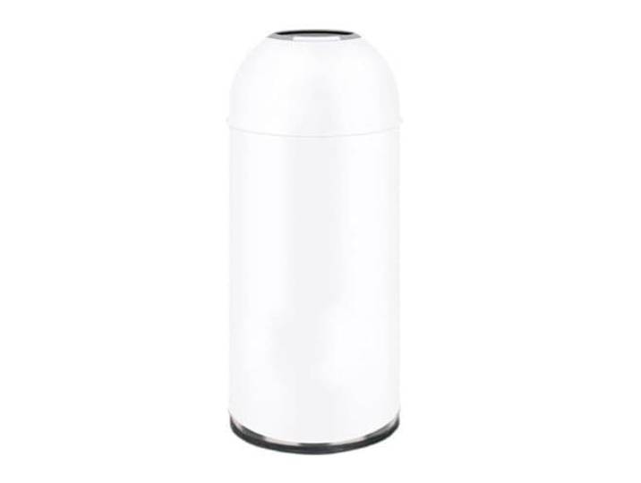 Mülleimer Gold Edelstahl 81cm Offenes Top-Display Gewerblich Außen Strapazierfähiger Edelstahl-Mülleimer im eleganten Gold-Finish. Offenes Top-Kuppel-Design mit(Blanc)