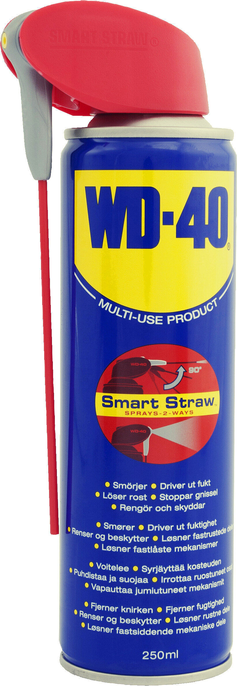 Universalspray WD-40, 250 ml, smart munstycke