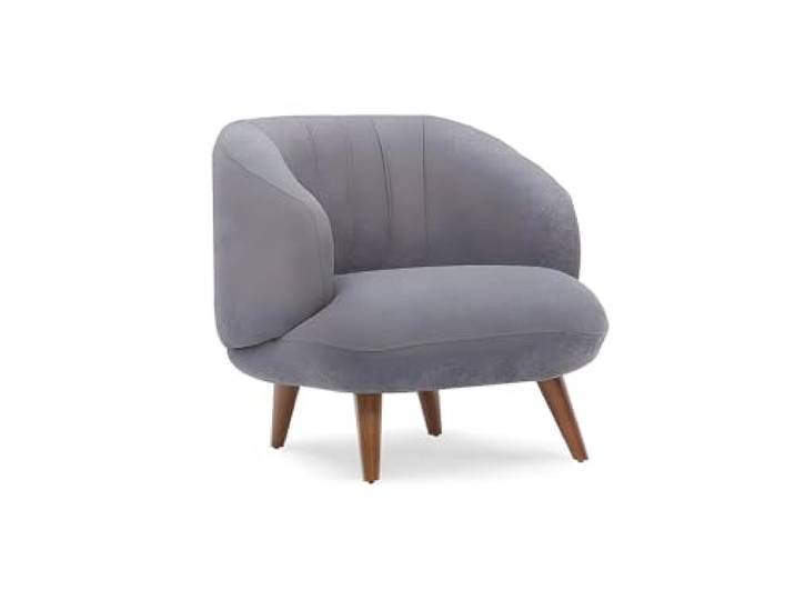 Vente-unique - Sessel mit gerader Rückenlehne 1 Person Janina - Stoff