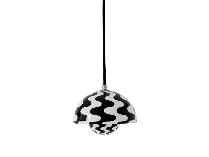 &Tradition - FlowerPot Pendelleuchte VP10, schwarz / weiss