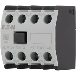 Eaton 277948 Hilfsschalterbaustein, 4 -polig, Ith= 16 A, 4 S, Frontbefestigung, Schraubklemmen, DILM40 - DILM170 DILM150-XHI40  - 5 Stück