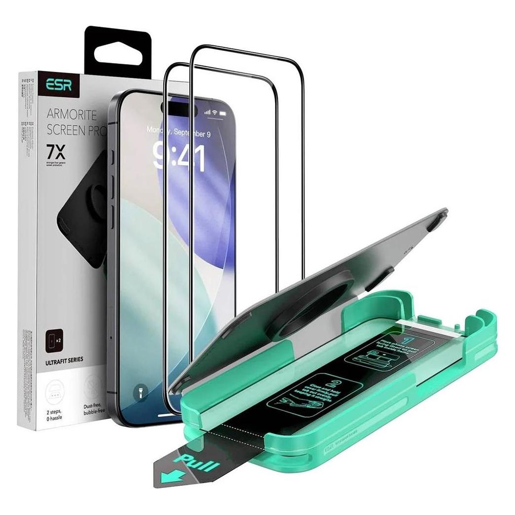 ESR UltraFit Armorite Screen Protector, for iPhone 17 Air, 2 Pack (2 Stk., Apple iPhone Air) (1D887002)