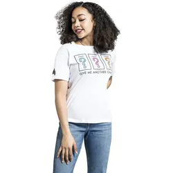 Difuzed - T-Shirt Damen - Monopoly »Give Me Another Chance« (weiß)