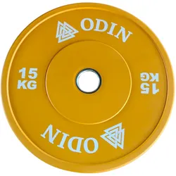 Odin Olympic Farbige Bumper-Hantelscheibe 15 kg (1 Stk.)