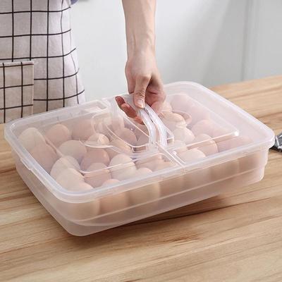 Egg Storage Box With Lid For Refrigerator Organization In Multiple Grid Options 18 Grids