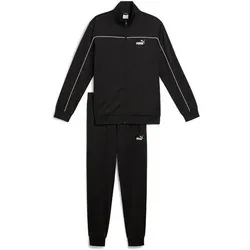 PUMA Herren Sportanzug Poly Piping Suit, Größe M in Schwarz Schwarz