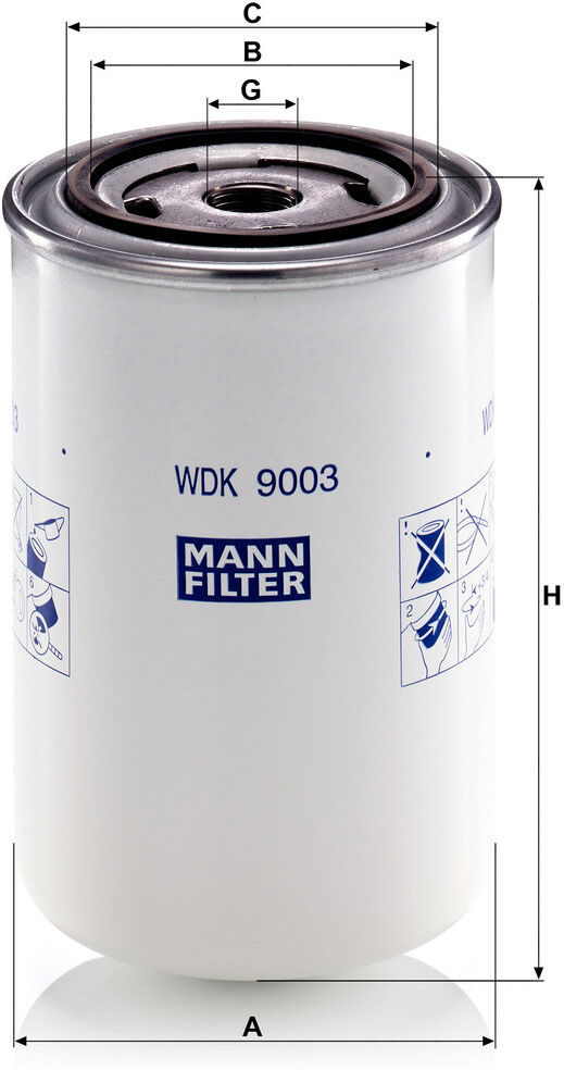 Mann-Filter Wdk 9003 93mm Für Volvo