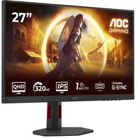 Q27G4SRU, Gaming-Monitor 68.5 cm (27 Zoll), schwarz, QHD, Fast-IPS, HDMI, DP, USB-Hub, 320Hz Panel