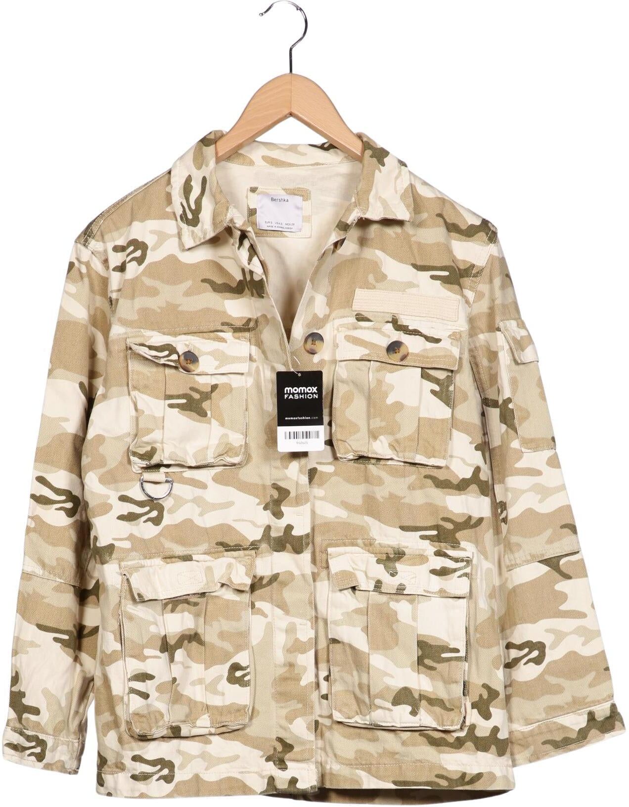 bershka Damen Jacke, Mehrfarbig, Gr. S, kein / Etikett - Second Hand