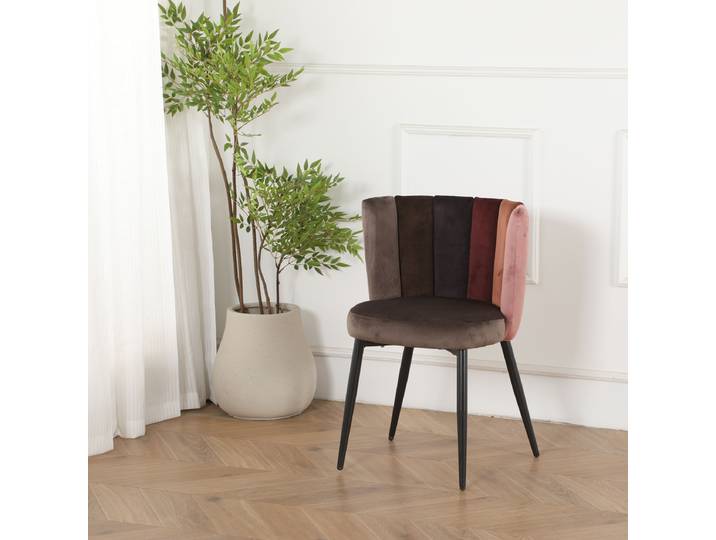 Ensemble de chaises rembourrées Funado 50 x 86 x 59cm Marron/Marron