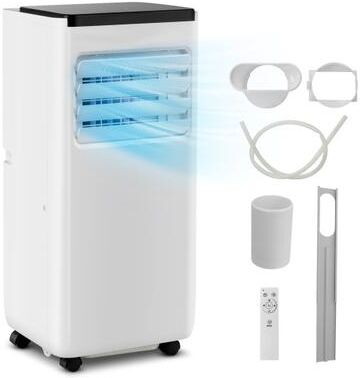 Costway 8000 BTU Portable Air Conditioner with Remote Control Cools up to 250 Sq.Ft