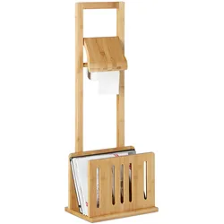 Relaxdays, Toilettenpapierhalter, Toilettenpapierhalter Zeitungsständer