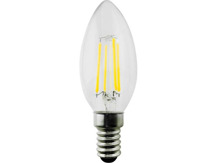 LED filament lamp E14\, 6W 230V Maclean Energy MCE286 WW warm wit 3000K 806lm retro edison decoratieve kaars C37