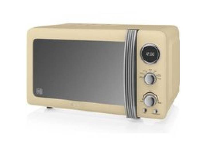 Four micro-ondes combiné - SWAN - 20L - Creme - 800 Watt - 8 fonctions de cuisson automatique