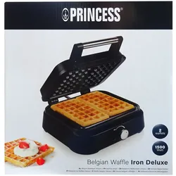 Princess 132398 Belgisches Waffeleisen Deluxe
