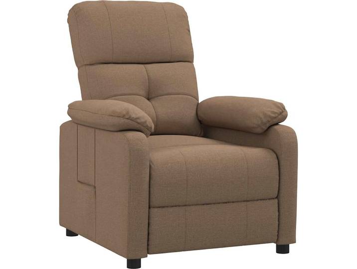 vidaXL Fauteuil relax brun Tissu