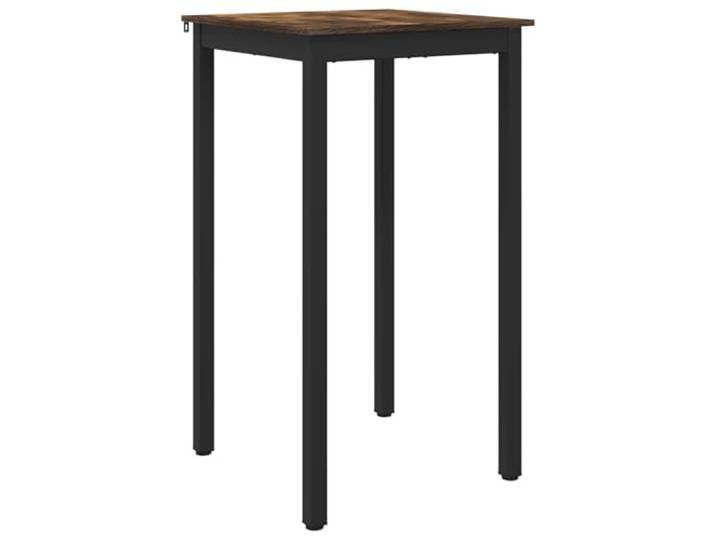 HBBMGYD Stehtisch aus technischem Holz, quadratisch Metallbeine, stabiler Rahmen, rechteckige Form, einfache Pflege, Schraubendrehermontage