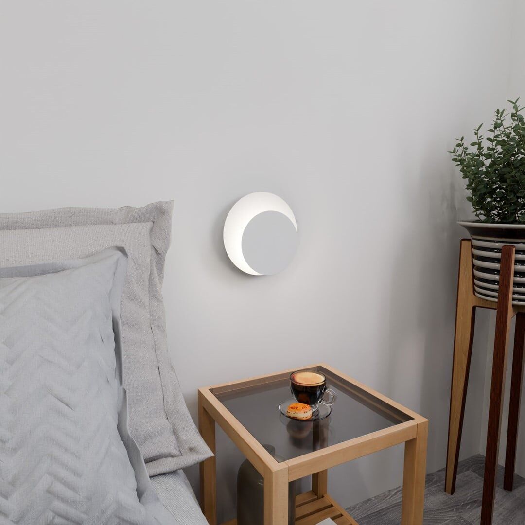 Circle Applique Da Parete Cerchi Bianchi Design Moderno