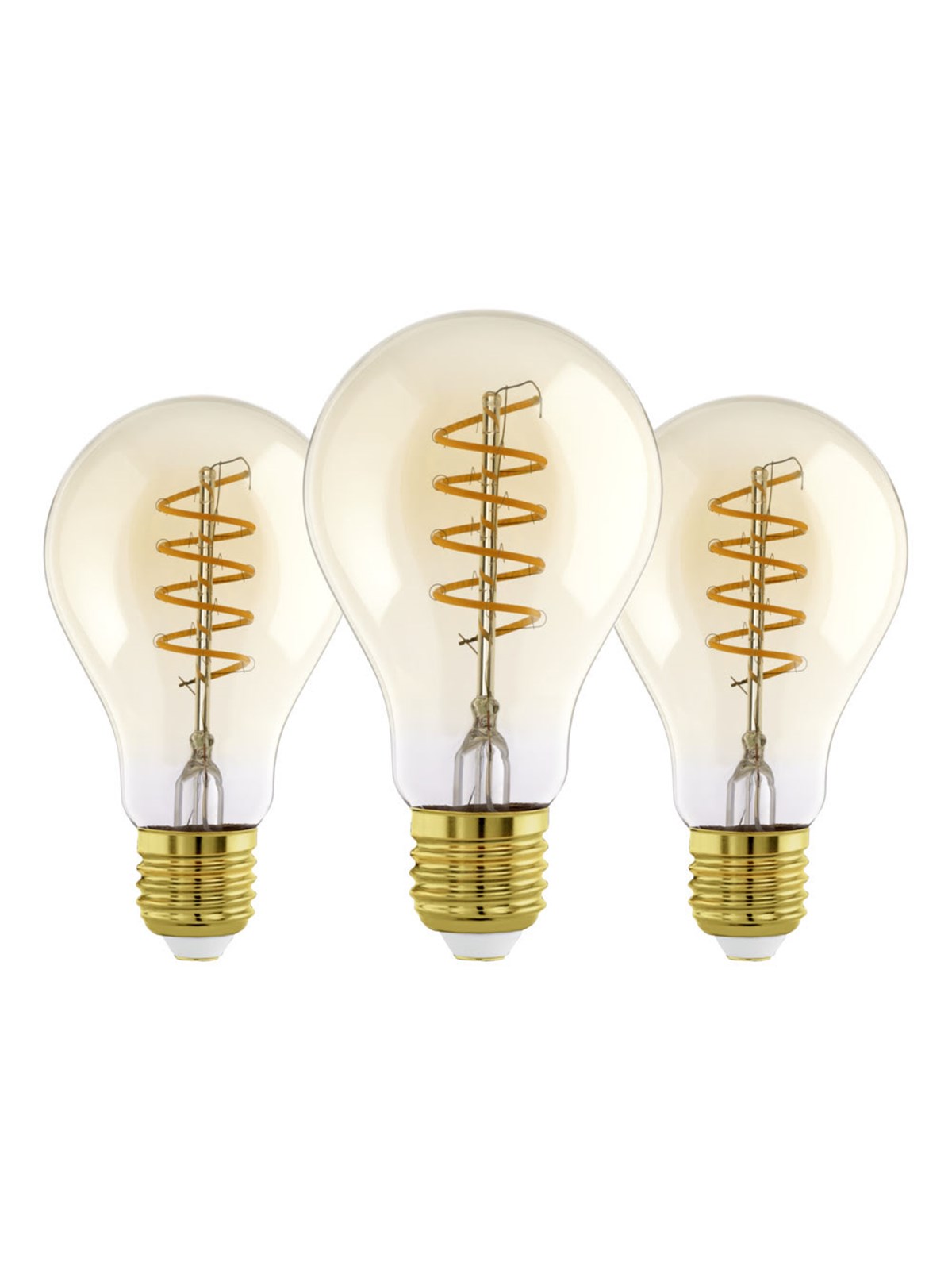 EGLO LED-Lampe E27 A60 Amber 2200K 500LM 3Stk E27