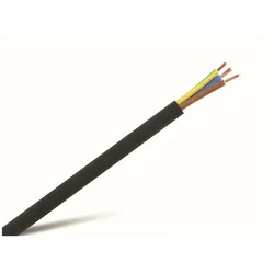 Eneroid, Kabelleitung, PVC-Schlauchleitung H03VV-F, 3G0,75, 25 m, schwarz (25 m)