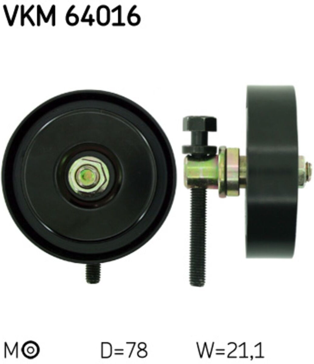 Umlenk-/Führungsrolle, Keilrippenriemen SKF VKM 64016