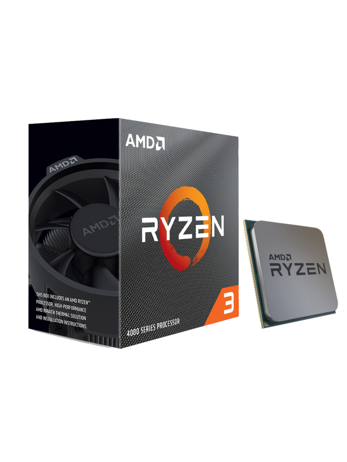 AMD Ryzen 3 4100 Wraith Stealth CPU - 4 Kerne - 3.8 GHz - AMD AM4 - AMD Boxed (mit Kühler)