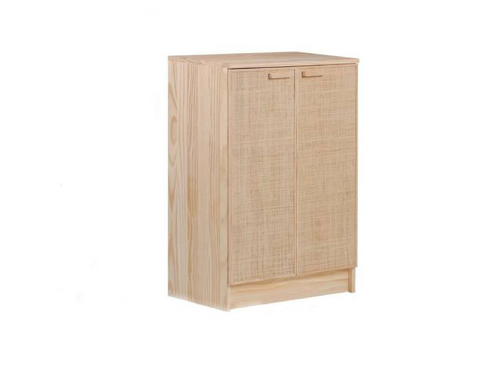 Astigarraga Kit Line Drehtürenschrank Kommode Schrank Holzkommode Sideboard drei Fächer, mediterraner Flair