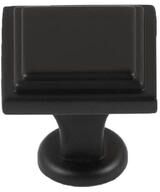 "Utopia Alley Valetta Cabinet Ring Pull Knob - Decorative Black Drawer Pull Knobs 0.94"""