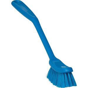 Vikan Spülbürste medium, Kunststoffgriff mit PBT-Borsten, blau, Länge 29 cm