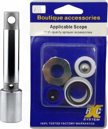 ROSFIX Reparatieset Zuigerpomp met V-Ring Afdichtingen, Teflon O-Ringen en Stalen Kogels voor Airless Verfspuit