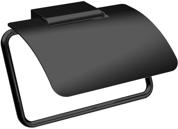 Emco Flow Papierhalter 270013301 schwarz, mit Deckel