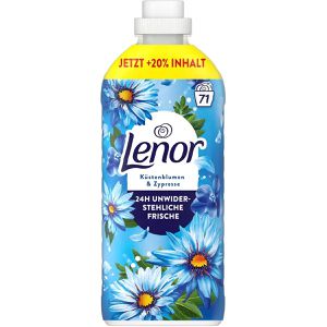 Lenor Weichspüler Küstenblumen & Zypresse, Großpackung, 24h Wohlfühlfrische, 1,491 Liter, 71 Waschladungen