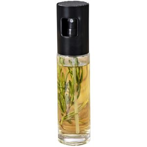 Wenko Ölsprüher Nevo, schwarz, aus Glas und Edelstahl, für Speiseöl und Essig, 100 ml