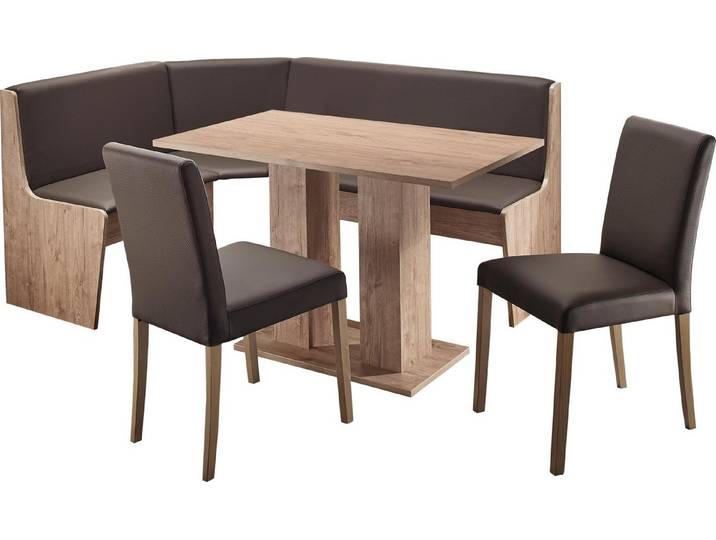 massivline&more Eckbankgruppe Sylt, (Set, 4-tlg), Eckbank ist umstellbar, Eckbank mit Truhe