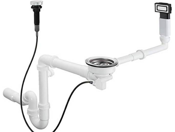 hansgrohe Garniture de vidage automatique pour simple cuve\, acier inoxydable\, 43931800