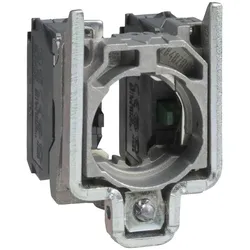 Schneider Electric ZB4BZ107 Hilfsschalterblock mit Befestigungsflansch, Harmony XB4, Metall, 22mm, 30mm, 2S, Schraubklemme