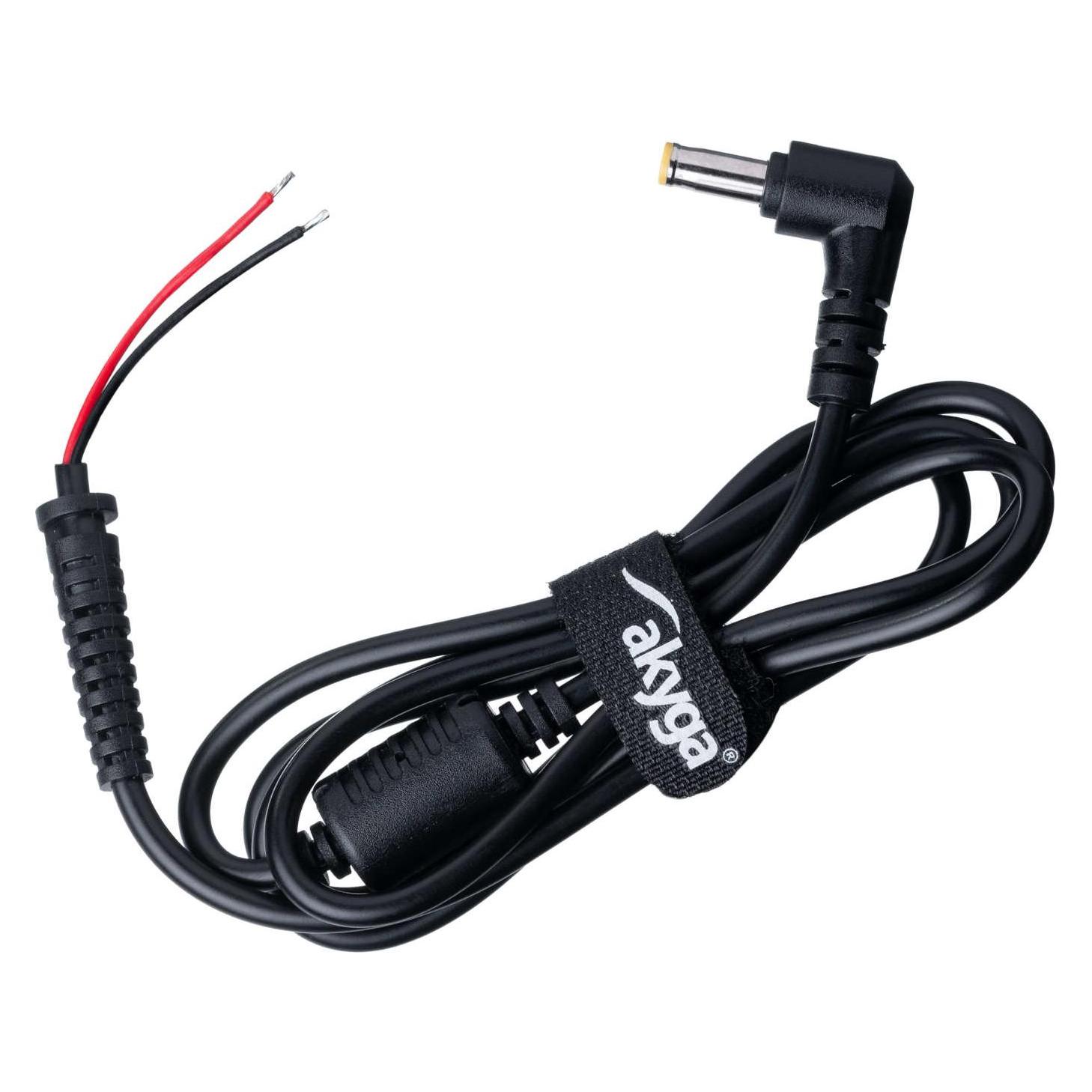 Akyga AK-SC-05 Ersatz-DC-Kabel für Notebook-Netzteil schwarz (1.20 m) (AK-SC-05)