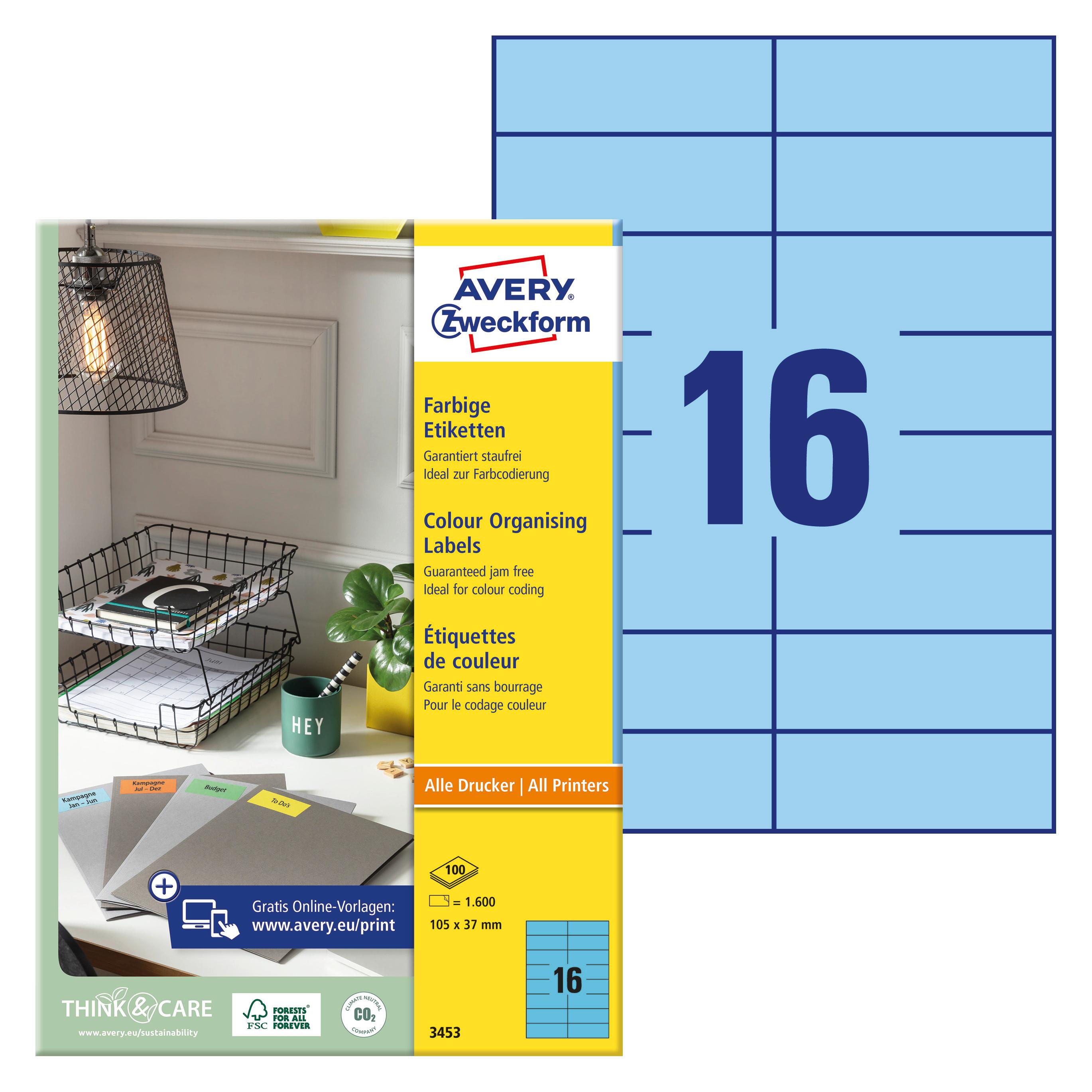 Avery Organisation Etiketten (3453)