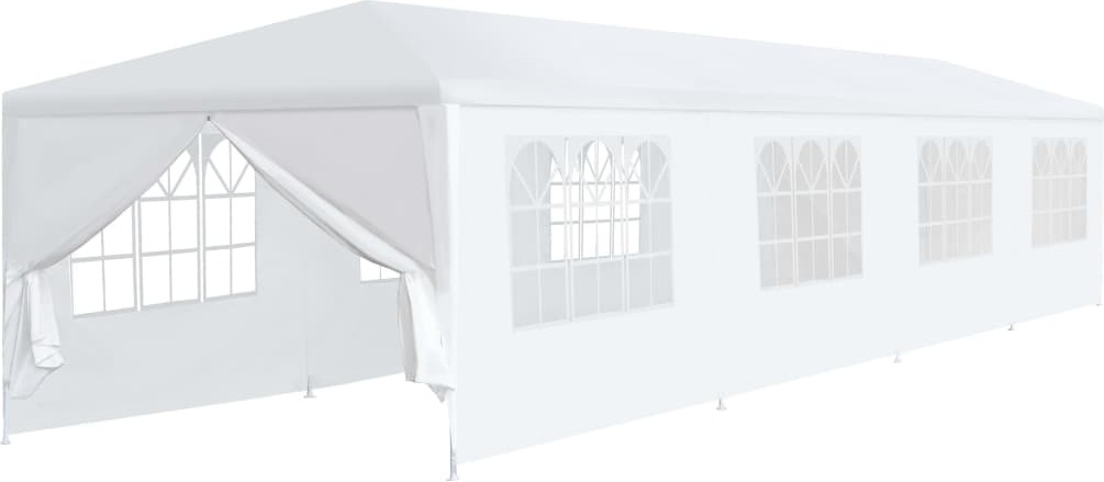 The Living Store Gartenzelt 3x12 m Weiß