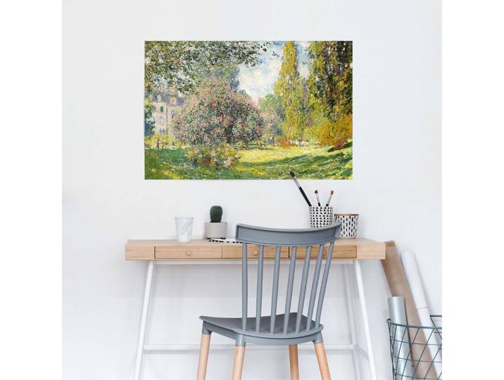 Poster Claude Monet - Parc Monceau Papier Grün 61 x 92 x 0cm