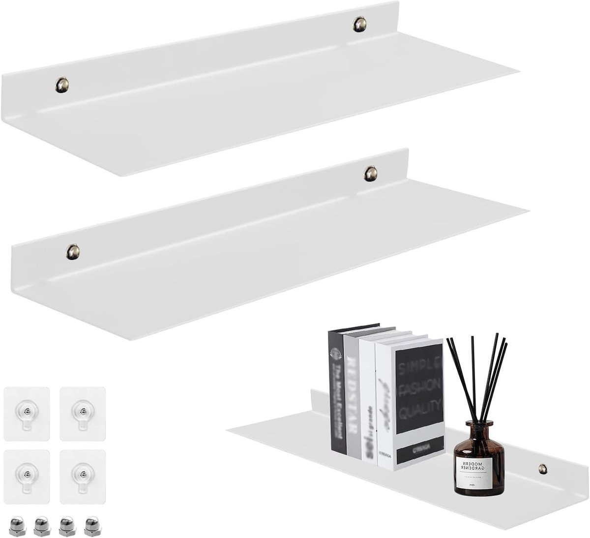 Merkloze wandplank voor badkamer, keuken of woonkamer