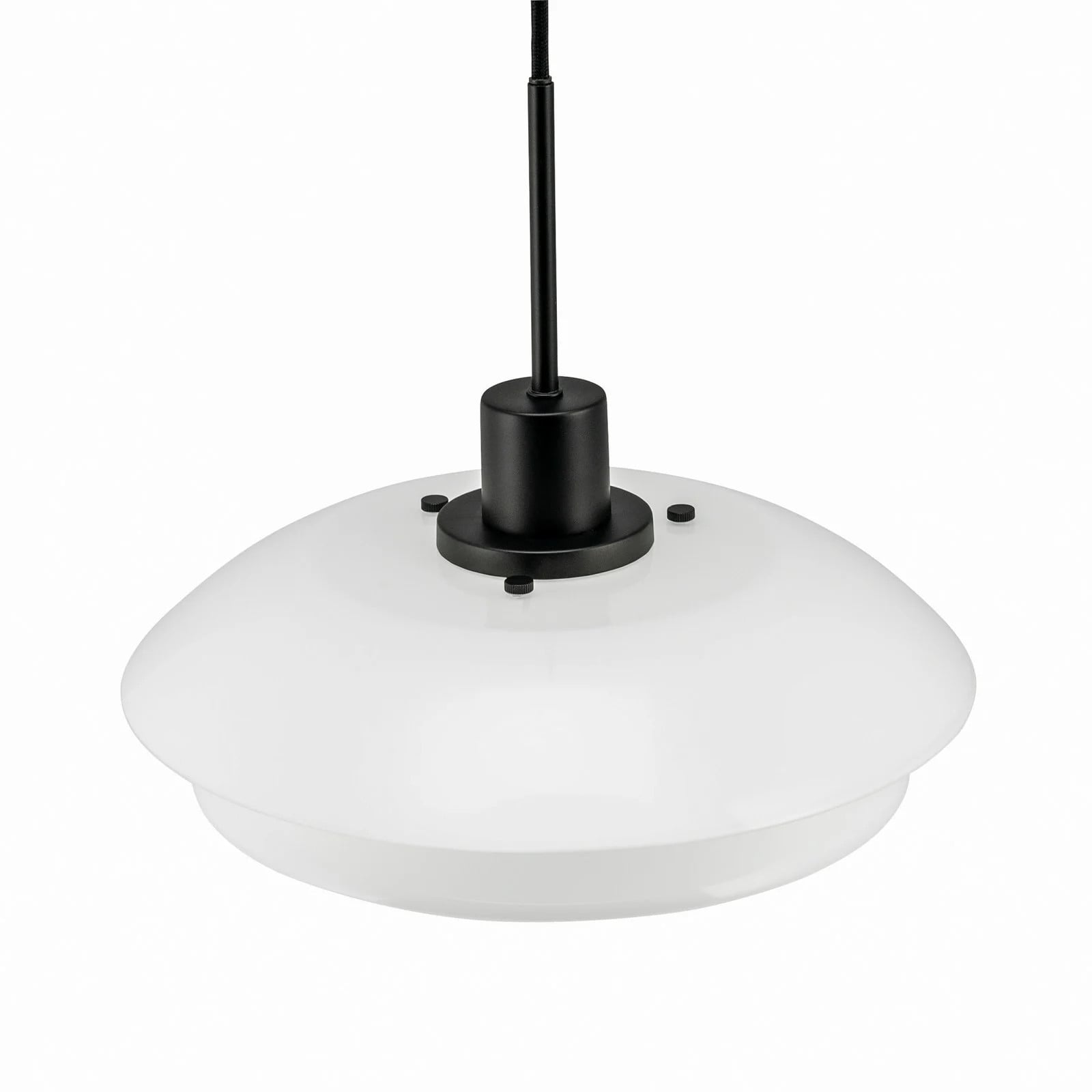 Dyberg Larsen DL31 Hanglamp - Opal/Black - Scandinavisch Design - Glas