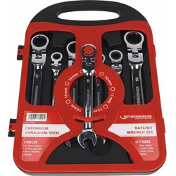 ROTHENBERGER Maul/Gelenk - Ratschenschl.ROCLICK, 7 teiliges Set - 70490