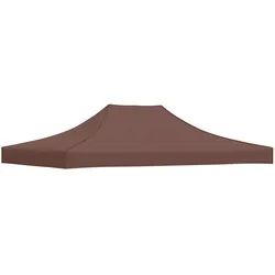 vidaXL Partyzelt-Dach 4x3 m Braun 270 g/m2