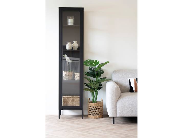 Vitrine Karukkan 180cm Noir/Noir