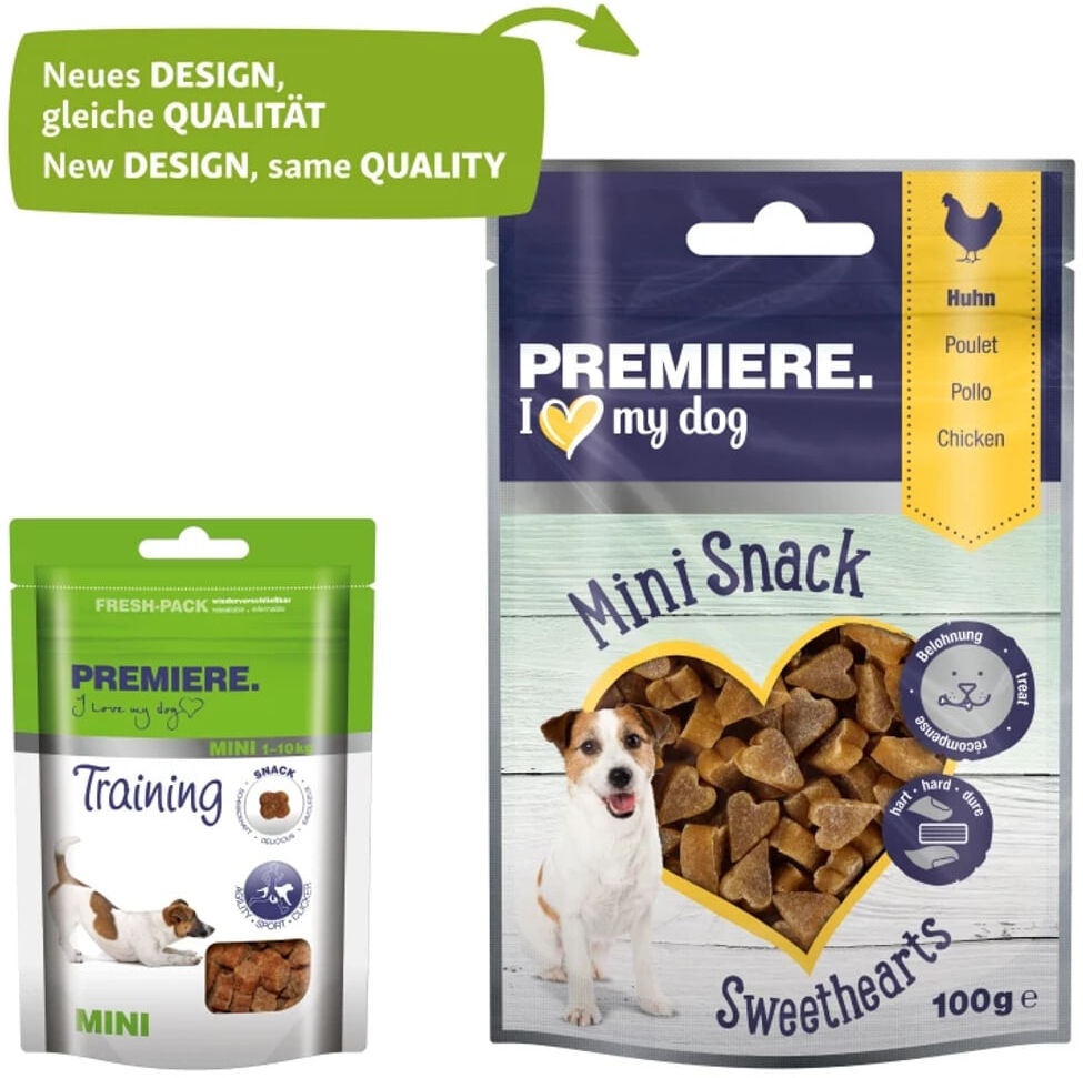 Premiere Dog Mini Snack Sweethearts 100G POLLO