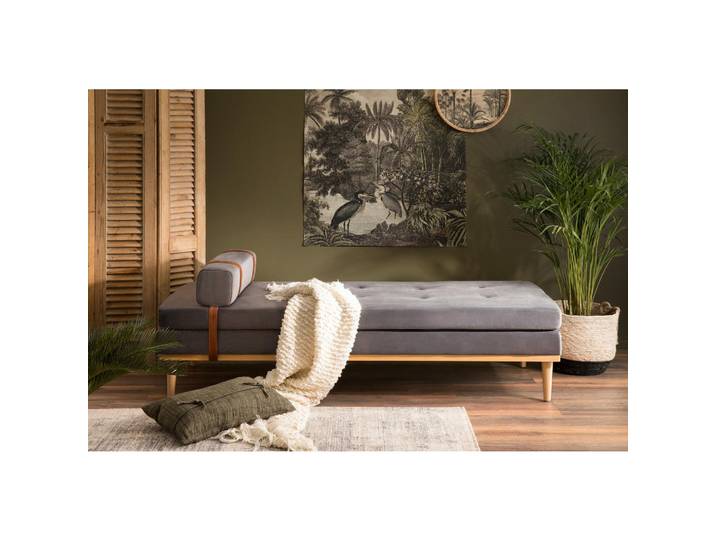 Livetastic Chaiselongue, Grau, Holz, 180x42x75 cm, Wohnzimmer, Sessel, Relaxliegen