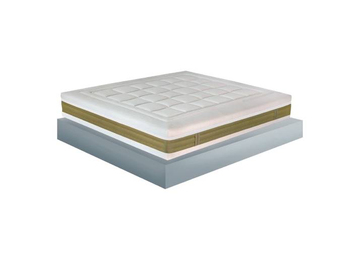 Matelas blanc multicouche à mémoire de forme 90x190x25 cm